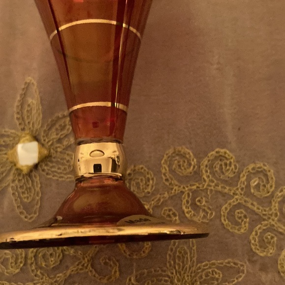 Vintage Egyptian Hand Blown Glass Perfume Bottle with Dapper - Picture 5 of 7